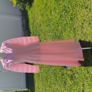 Vintage pink maxi dress